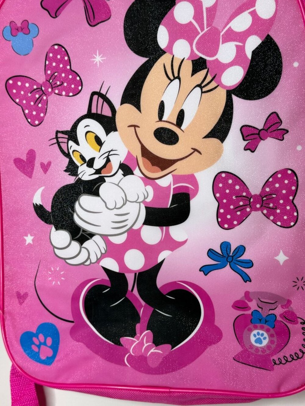 Disney Minnie Mouse Figaro Pink Kids Backpack NWT - Picture 3 of 7